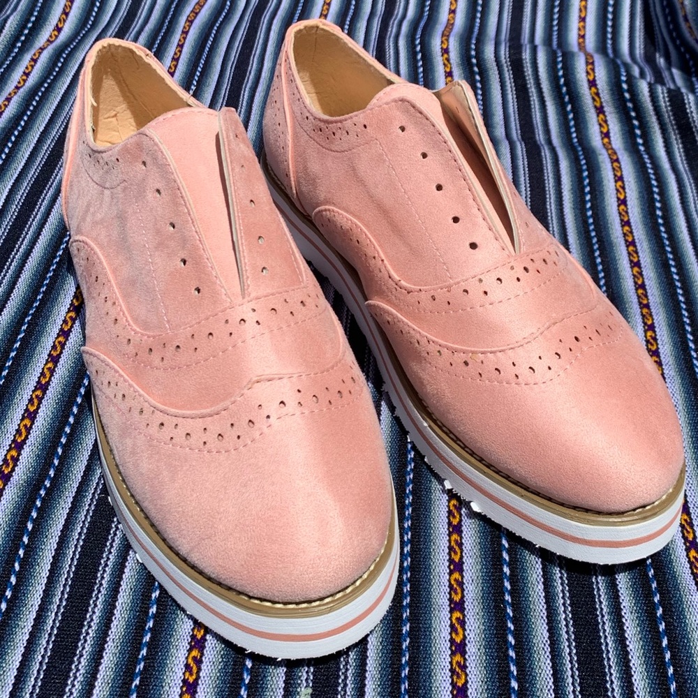 Faux suede light classic shoes
